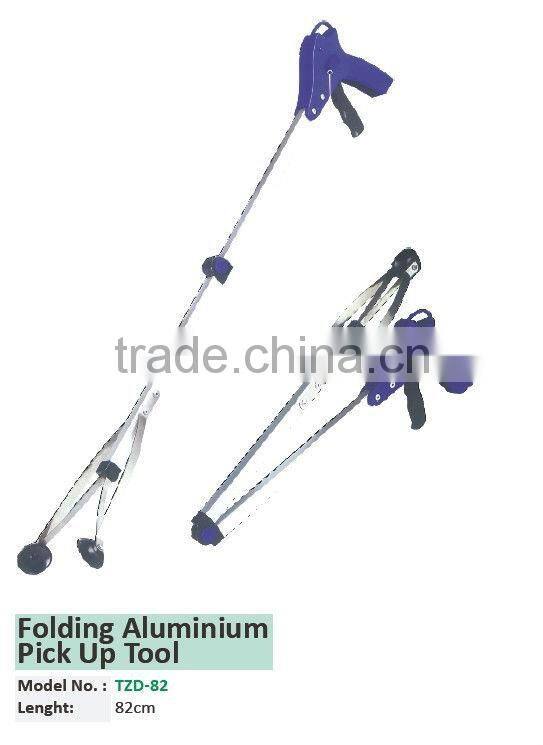 Aluminium pick up tool foldable pick up reaching tool magnetic pick up tool