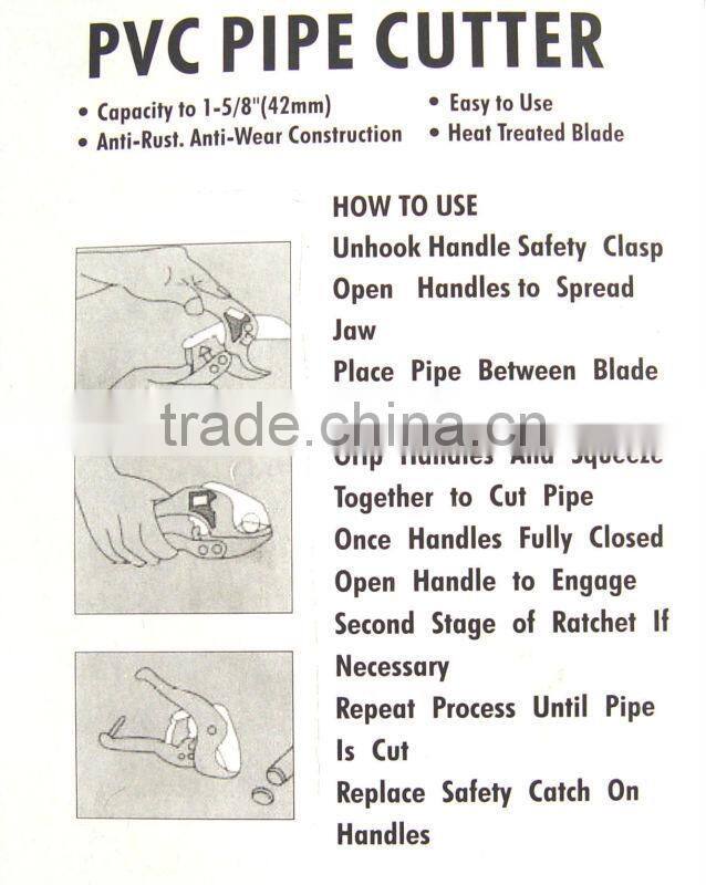 Aluminum Alloy & PVC Pipe Cutter