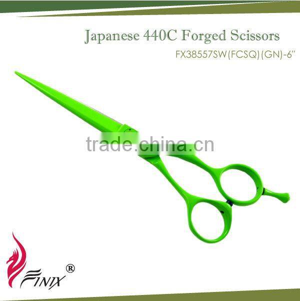 Japanese 440C Steel Forged Titanium Hair Saloon Barber Scissors