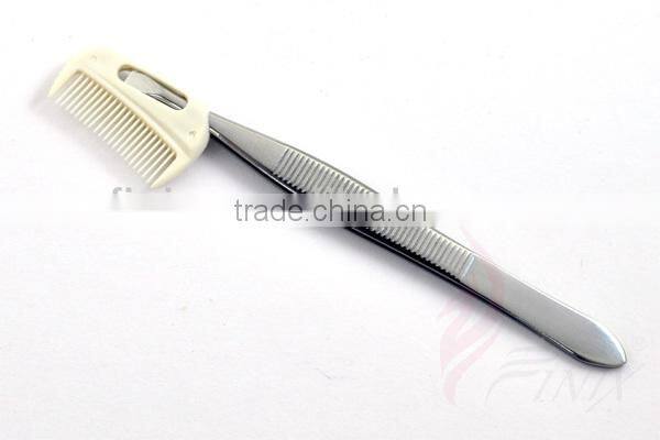 3.5" Flat Tip Eyebrow clip Eyebrow Tweezers