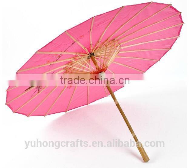 Chinese style silk parasol with flower painting