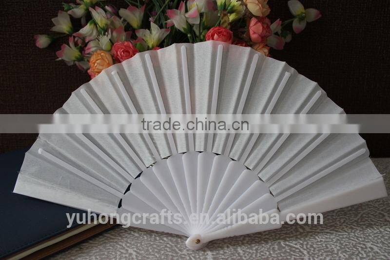 Colorful plastic wedding fan