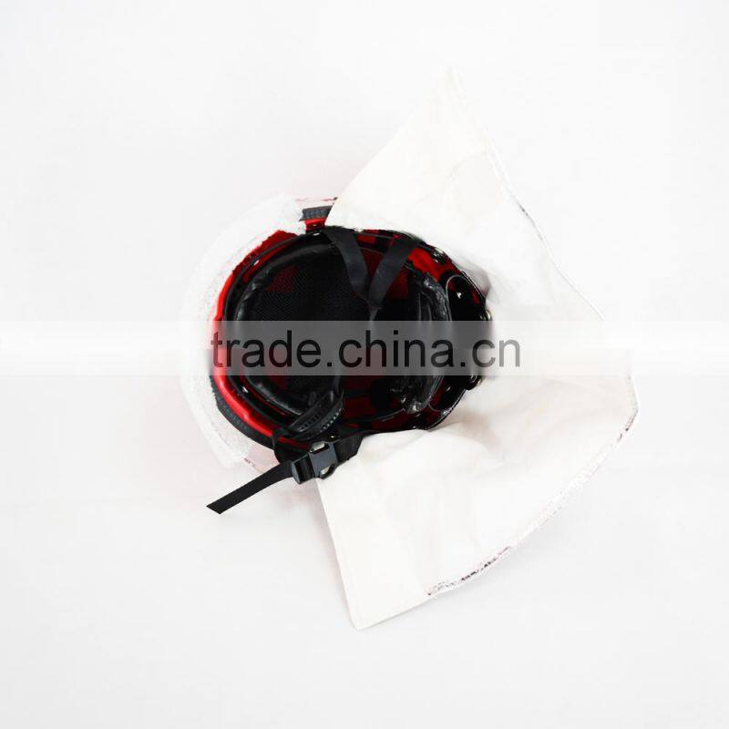 Can Resistant 300 Degree Nylon Anti Fire Fire Fighting Helmet for sale