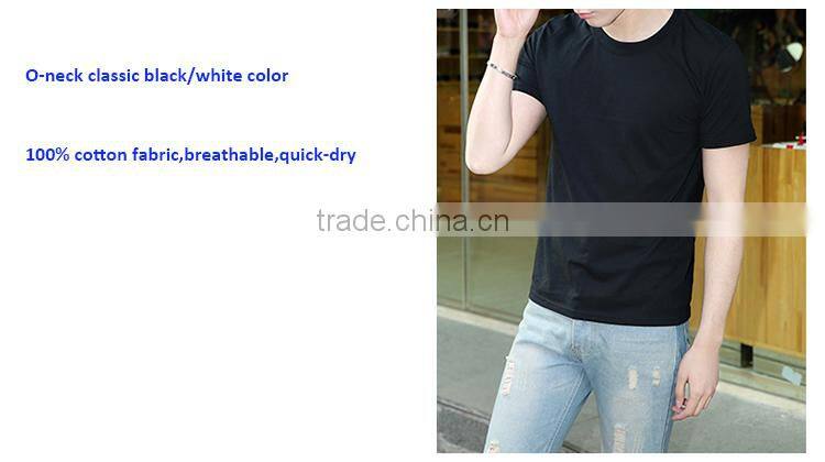 2016 Cheap Summer Short Sleeves Men Cotton T Shirt