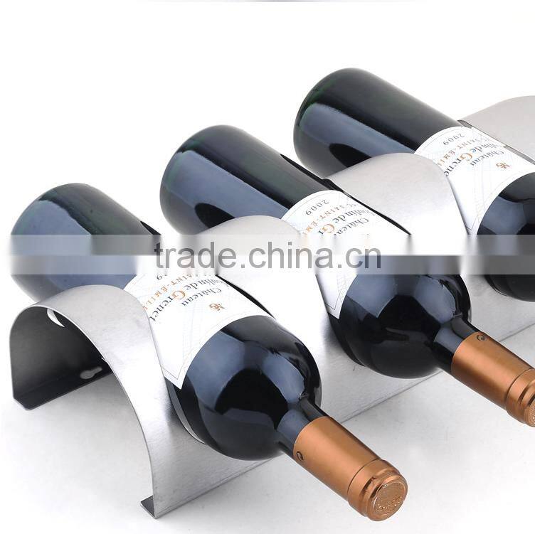 stainless steel single wine bottle stand for sale
