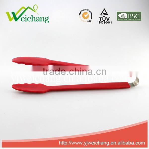 WCFT110 High Quality Stainless Steel Colorful Slicone Food Tong Special Design Food Clip