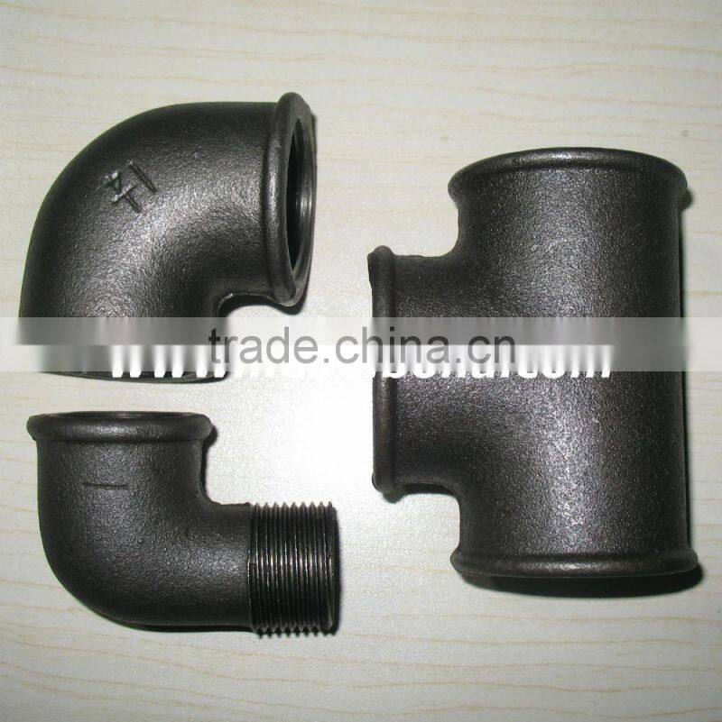DIN Standard Male female thread Malleable iron pipe fittings