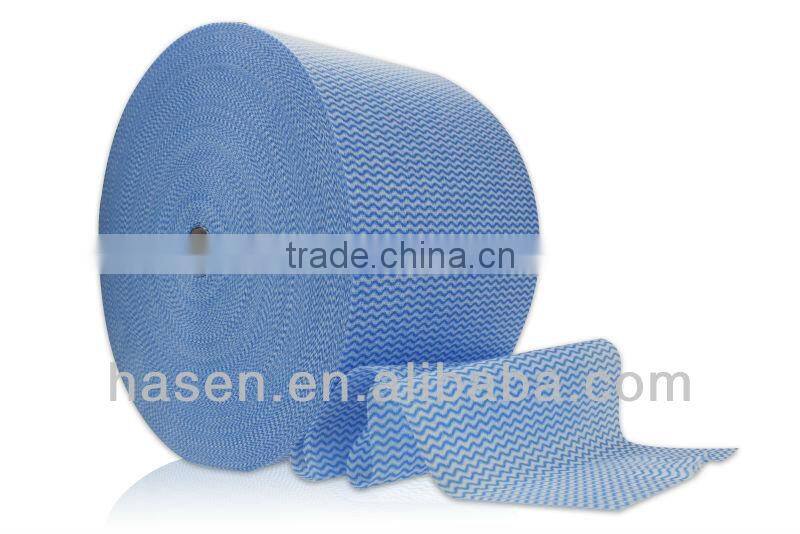 high quality wood pulp spunlace nonwoven fabric jumbo roll/cleaning product/cleaning tool