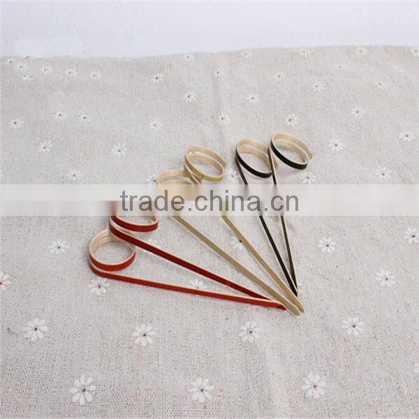 New product 2016 decoration cocktail color bamboo skewers