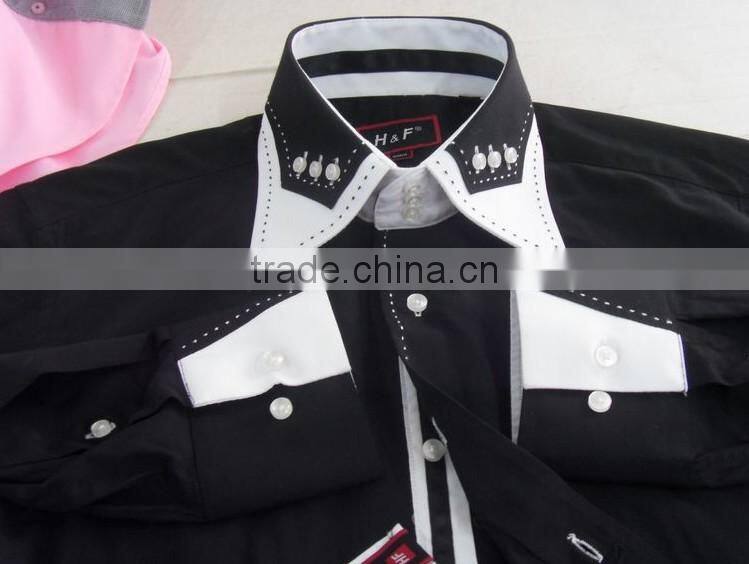 New designer 2014 fit casual slim shirt fashion designs man shirts