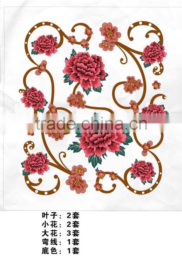 acrylic super soft small broken flower embroidery micro plush mink royal blanket