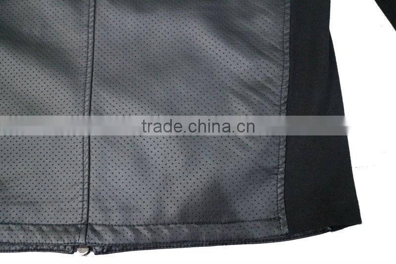 Top fashion Italian spring new design leather jacket for men