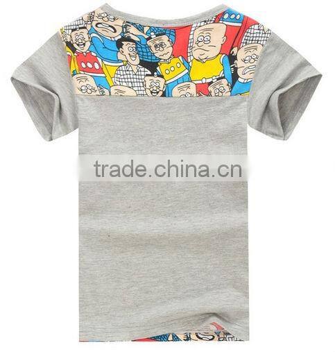 High quality cheap kids single jersey short sleeve t shirt in promotion fast delivery