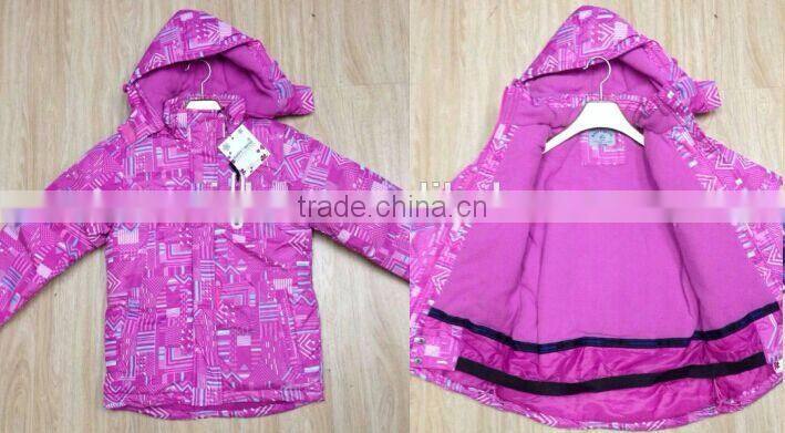 In stock kids skiwear, children jackets, padding jackets ( KS150114)