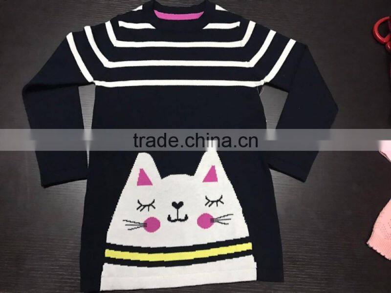 High Quality Fashion crew-neck sweater winter dresses Girls (BKN27)