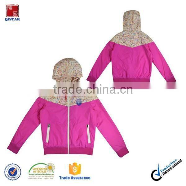 Fashion Women's Autumn Nylon Jacket With single jersey lined