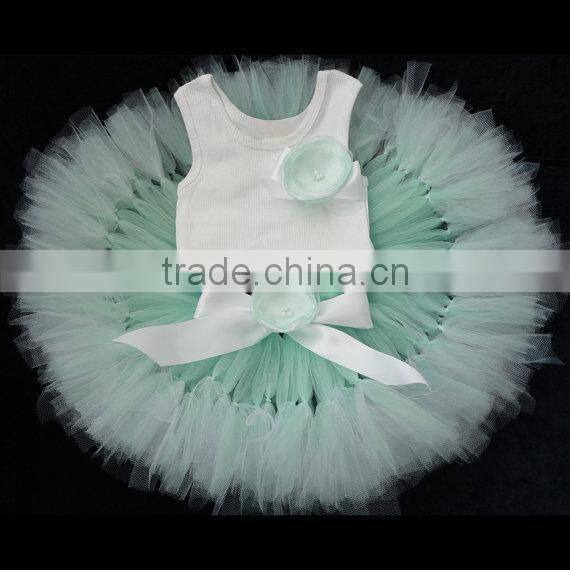 Baby Girls Pettiskirt Set Dress With Top Girls Fluffy Tulle Chiffon Fairy Pettiskirt Sets