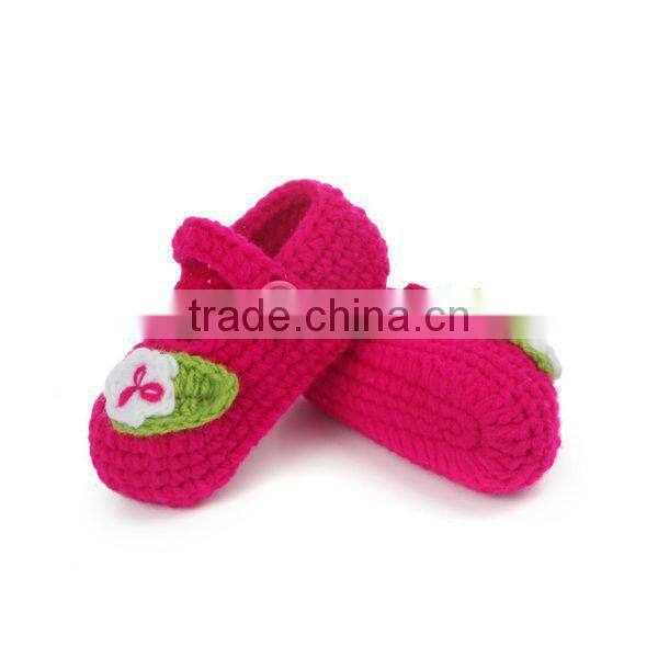 A Flower A Leaf Design China Supplier Crochet Baby Shoes Pattern