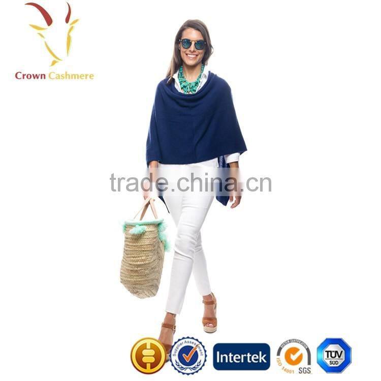 2016 Super Soft Luxury Women Cashmere Wool Poncho Crochet