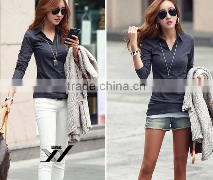 Womens Girl fashion Polo tshirt