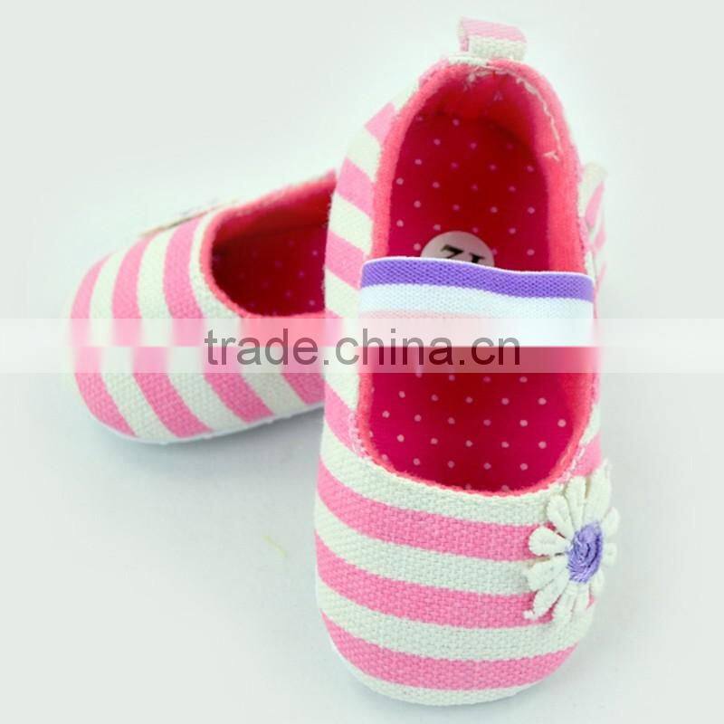 Fashion Stripes Newborn Crib Shoes Baby Shoes Toddlers Soft Shoes