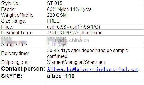 86% nylon 14% spandex wholesale women sportswear