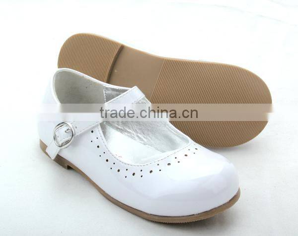 new design hot sales kids school leather shoes
