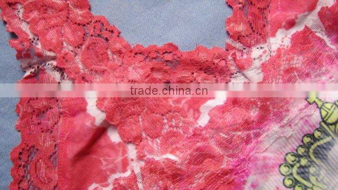 colorful printting seamless lady fashion vest top