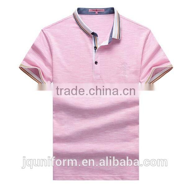 2016 fashion style polo shirt for men,100% polo t-shirt cotton polyester polo shirt wholesale