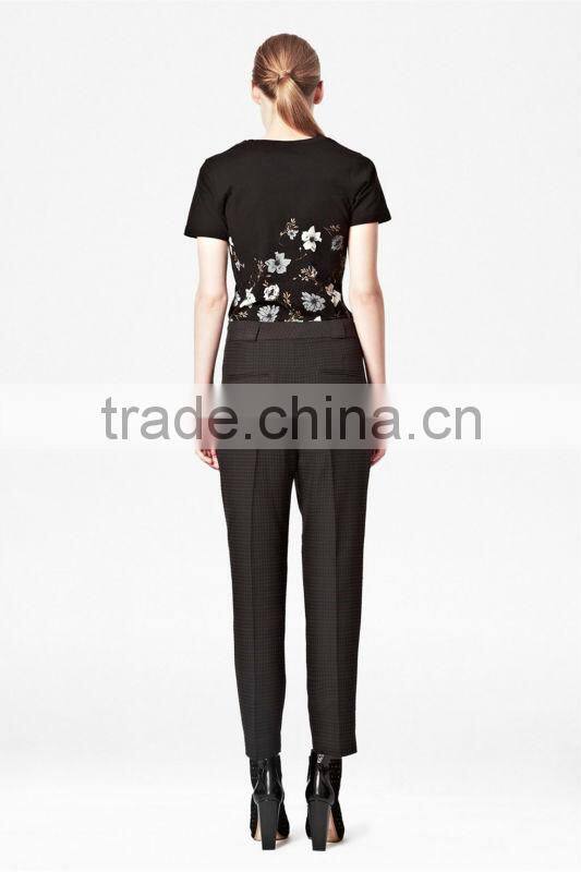 Ladies T-shirt with Floral Prints