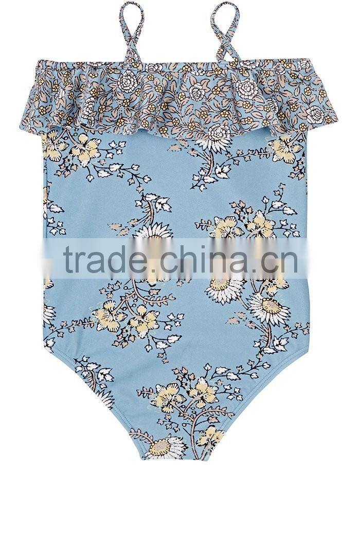 Lovely children custom little girls One-Piece Swimsuit cute young girl modeling bikini kids swimwear