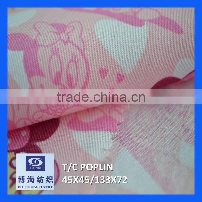 t/c(polyester/cotton)printed fabric