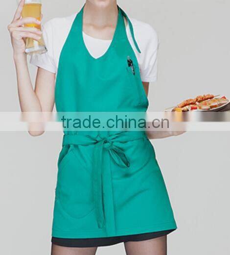 Blank cheap wholesale aprons with pocket garden apron