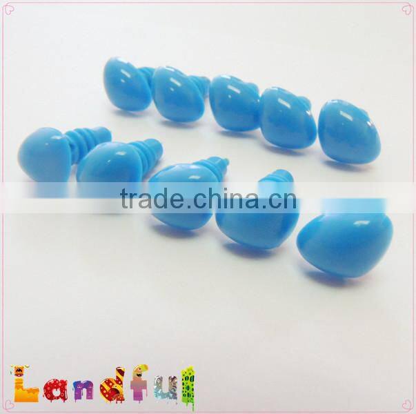 12mm Blue Safety Triangle Nose Plastic Craft Nose Plush Animal Nose