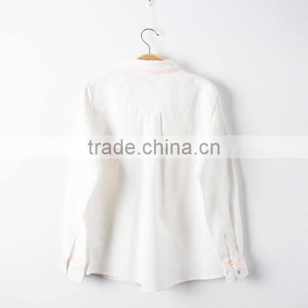 Fashion embroidery summer ladies/mans shirt
