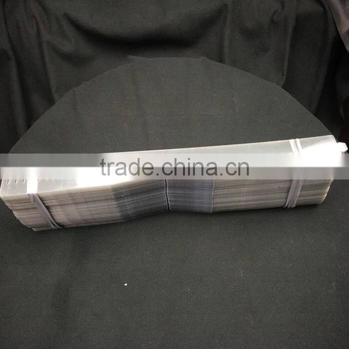 PET transparent plastic shirt band for shirt accessory