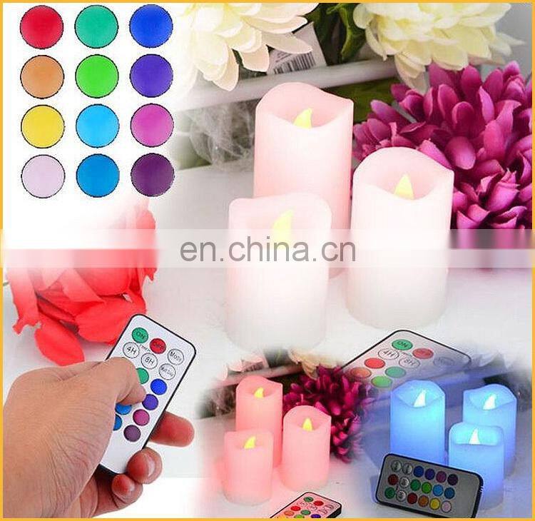RoHS/CE/EMC Passed Real Wax Water Sticking Scented Flameless LED Candle