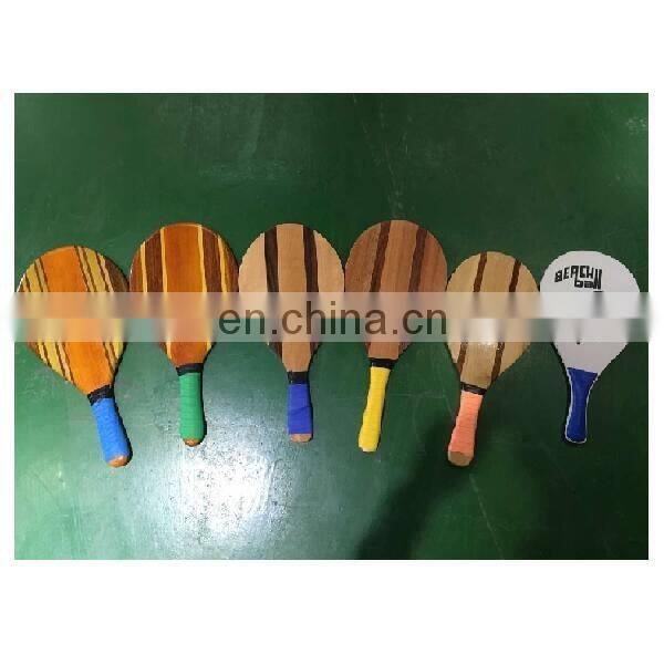 Wholesale Wooden Beach racket sale / 2 beach paddle with 1 ball