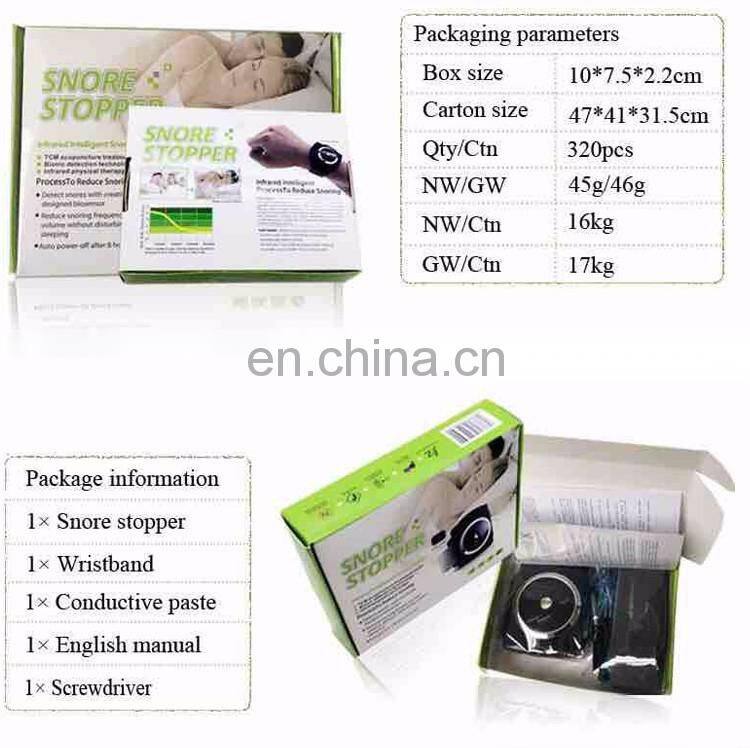 Infrared Intelligent Anti Snoring Wrist Snore Gone Stop reduce Sleeping Aids Snore Stopper