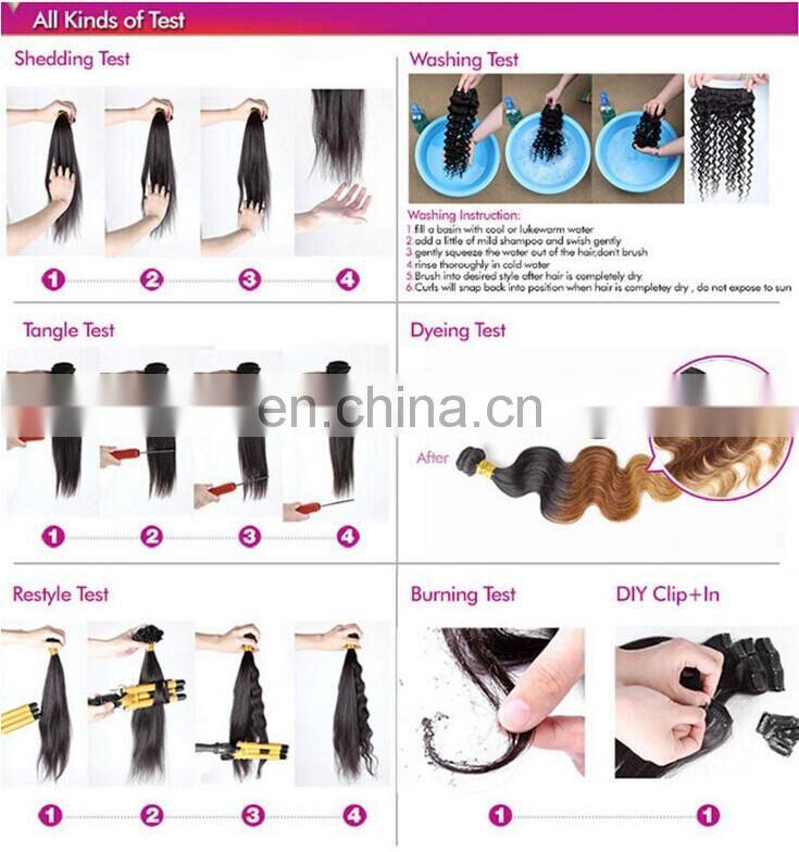 Factory Price Body Wave Human Hair Three Tone 100% Human Hair Weft Curly 6A