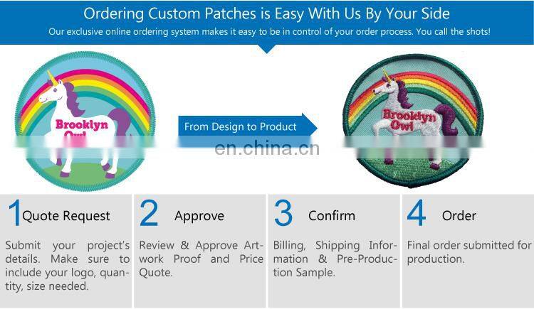 embroidery clothing brand name logo patch