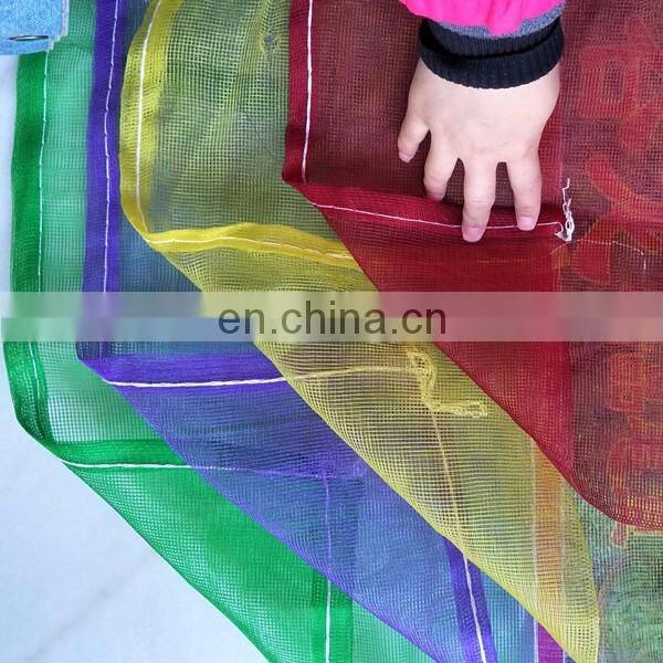 5 Sizes Plastic Mesh Net Bag Red For Vegetable Fruit Nuts Toys Storage Bags