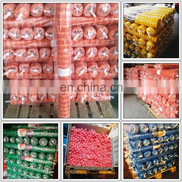Customized portable orange plastic safety barrier fence