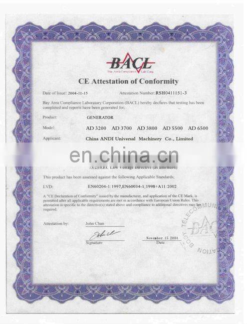 1.5kva Manual Start Portable Home Use Gasoline Generator