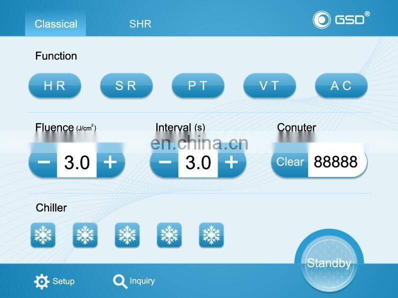 GSD pain-free ipl multifunctional machine ce rohs certification beauty equipment