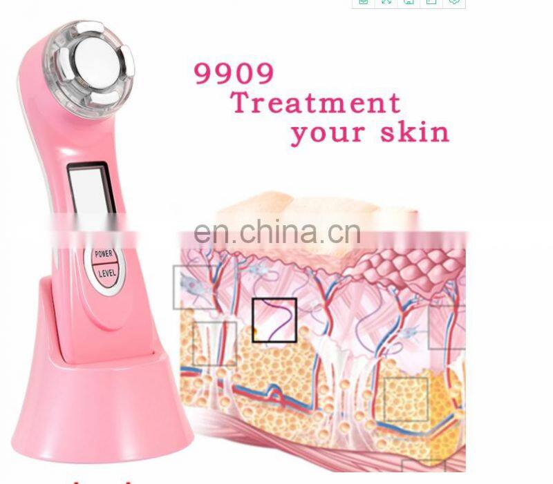 Multifunction Color Photon RF Vibration EMS Massage Cleaning Instrument Electronic Beauty Instrument