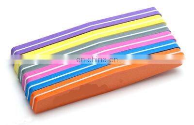 Professional Round abrasive Sponge Custom Printed 80 100 120 150 180 240 grit finger nail file