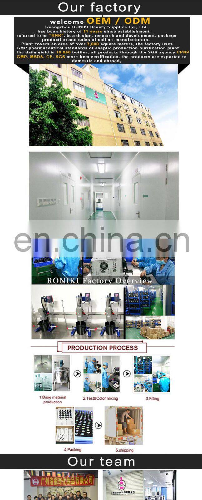 RONIKI China Hot Color Perfect Match Polish Uv Gel Super Gel Long Lasting Gel Nail Polish