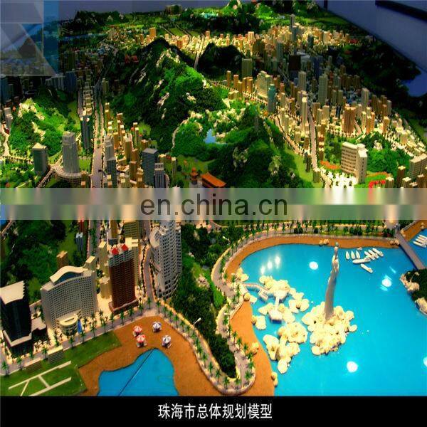Miniature city model for mater plan in real estate