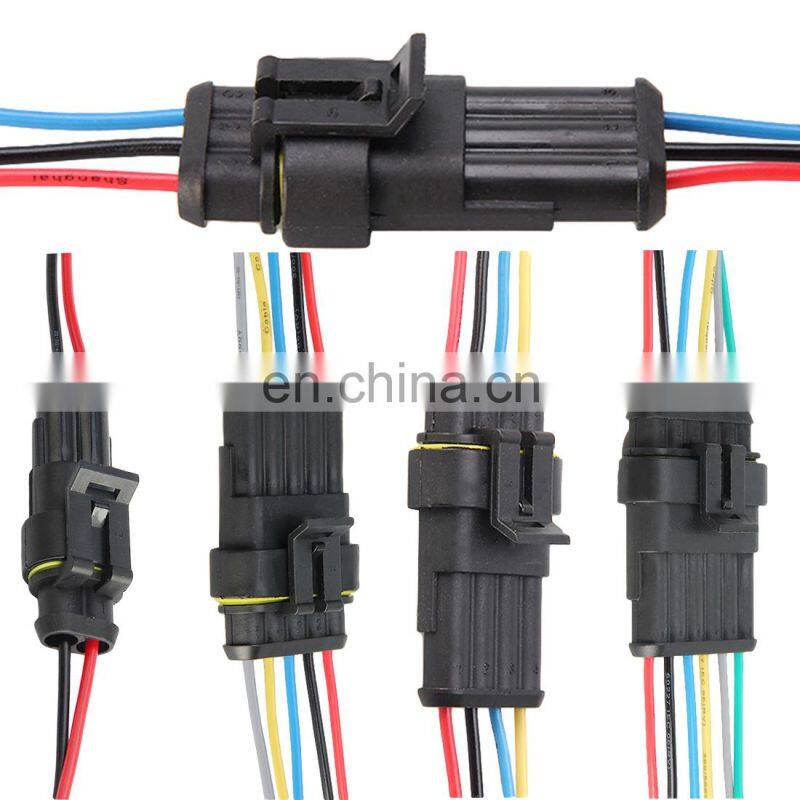 Auto wire connector 1 2 3 4 5 6 Way 1P 2P 3P 4P 5P car connector Male Female Waterproof Electrical Connector Plug with cable